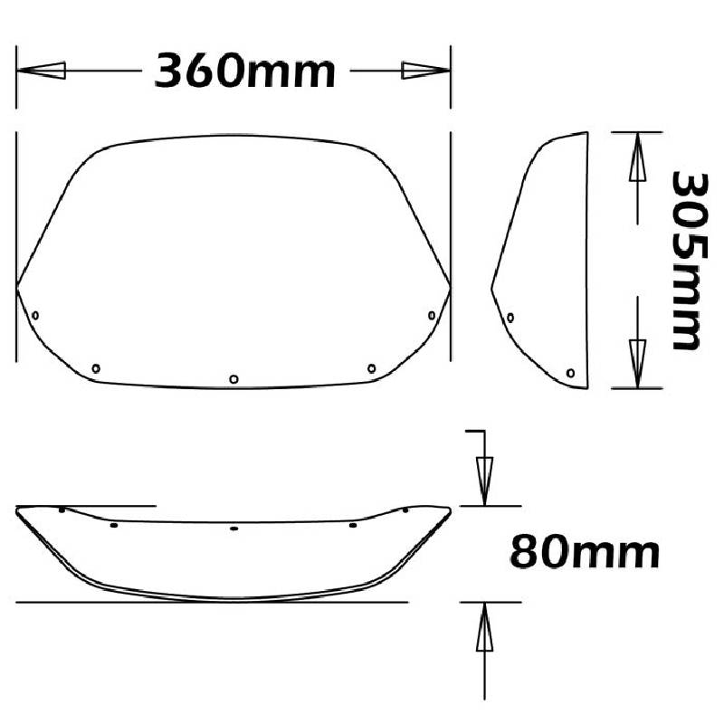 Parabrisas alto para africa twin 750 1988 a 02